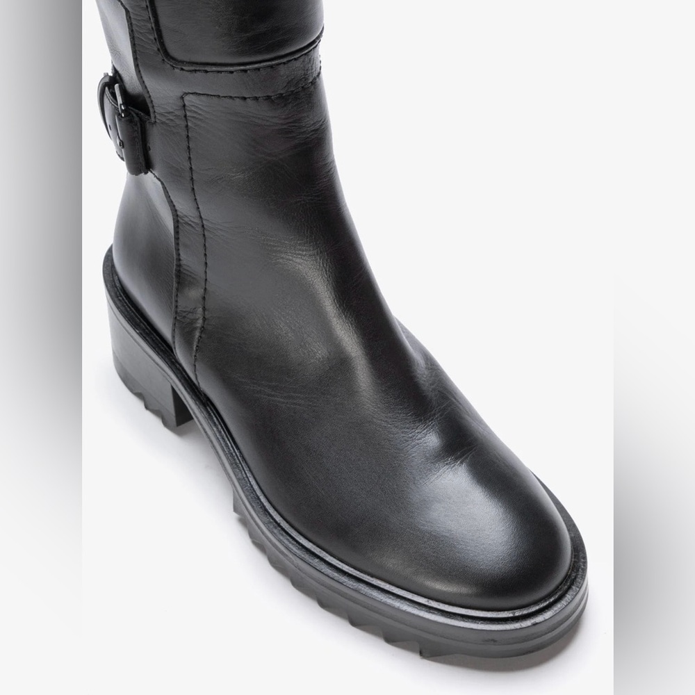 NIB Tamara Mellon Women’s Size 35.5 Black Pertecto 50- Vitello Boots - Picture 5 of 16